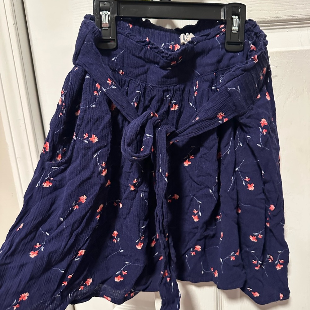 Floral Navy Skirt